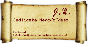 Jedlicska Mercédesz névjegykártya